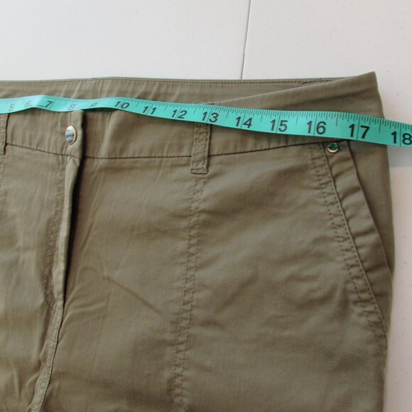 Chico's Olive Green Cotton/Nylon Pants Size 2P (Size 12 petite) - Picture 10 of 15